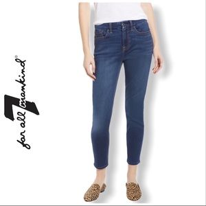 JEN7 7 For All Mankind Ankle Skinny Blue Jeans 8
